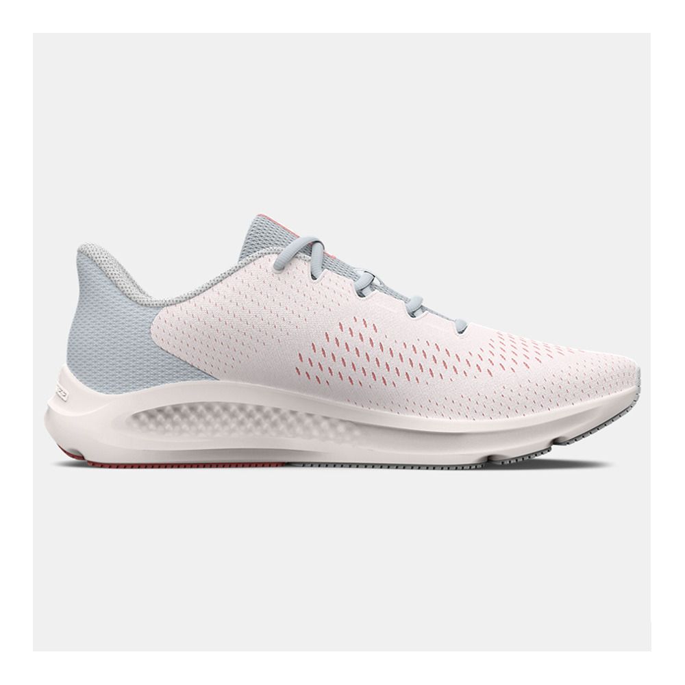 Under Armour CHARGED PURSUIT 3 BIG LOGO - Chaussures running Femme blanc