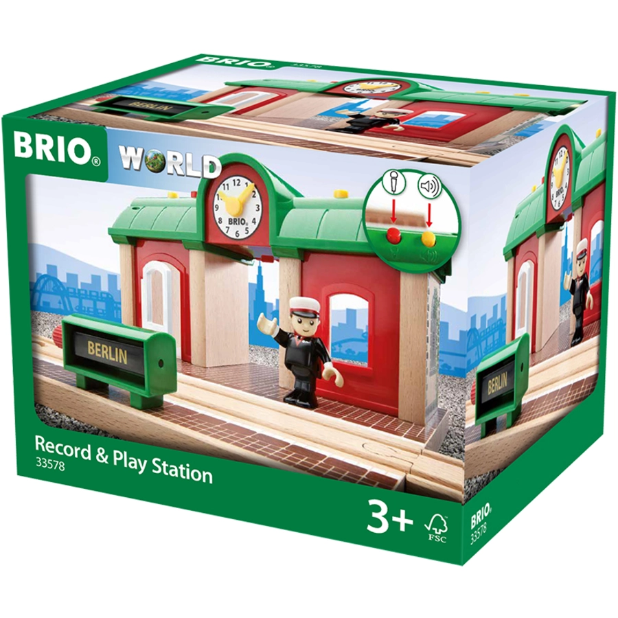 BRIO® WORLD Sprechender Bahnhof 33578