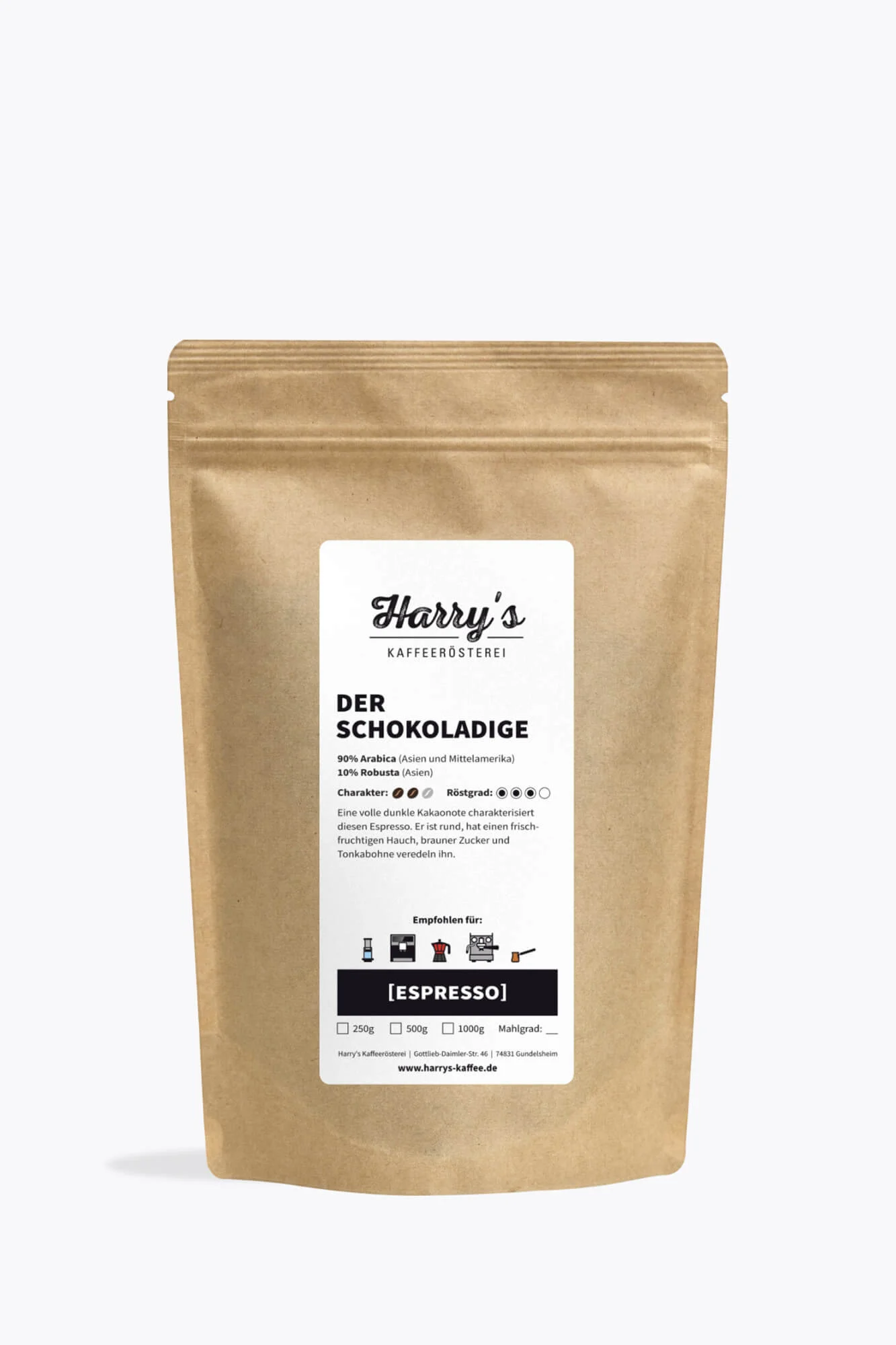 Harry's Kaffeerösterei Der Schokoladige 250g