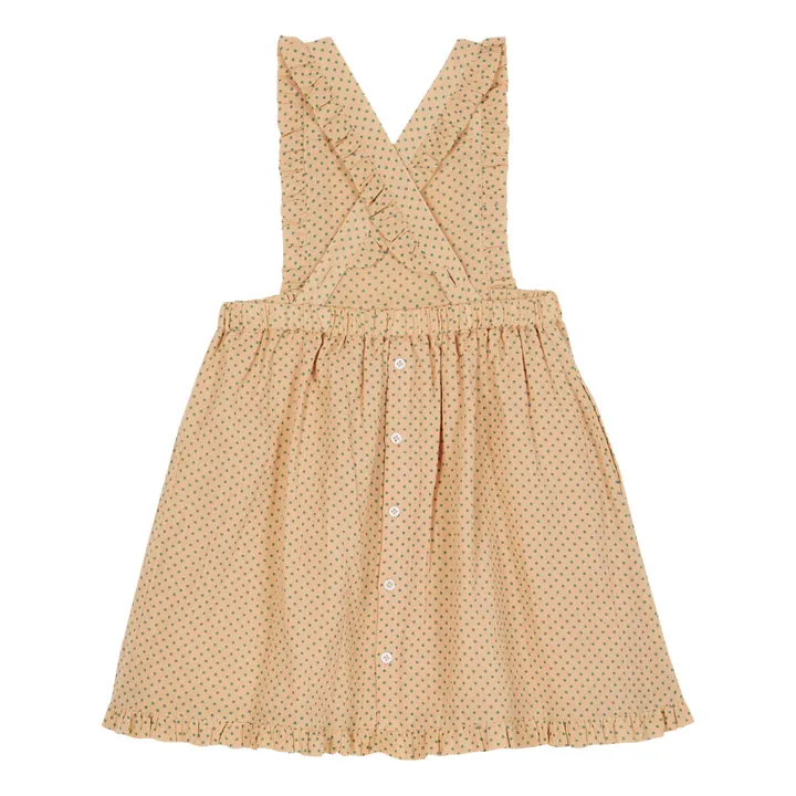 Emile et Ida Robe Tablier à Pois | Rose pâle