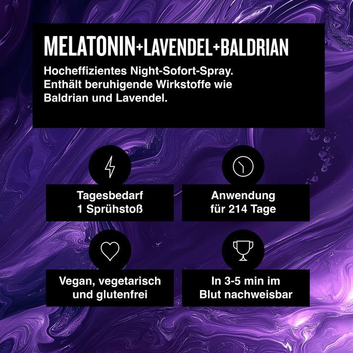 MYRICALS MELATONIN LAVENDEL UND BALDRIAN - PREMIUM NIGHT SPRAY