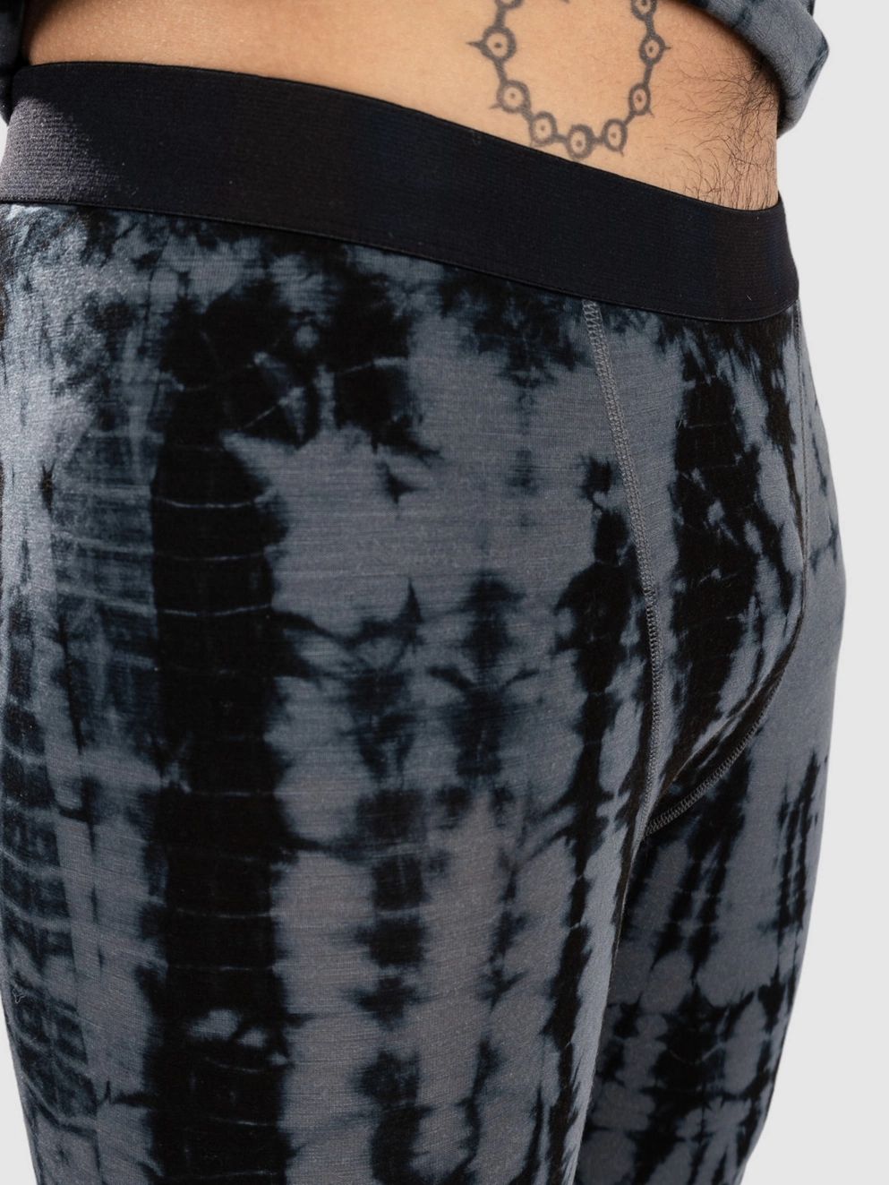 Mons Royale Merino Cascade Flex 3/4 Legging Base Layer B grey tie dye