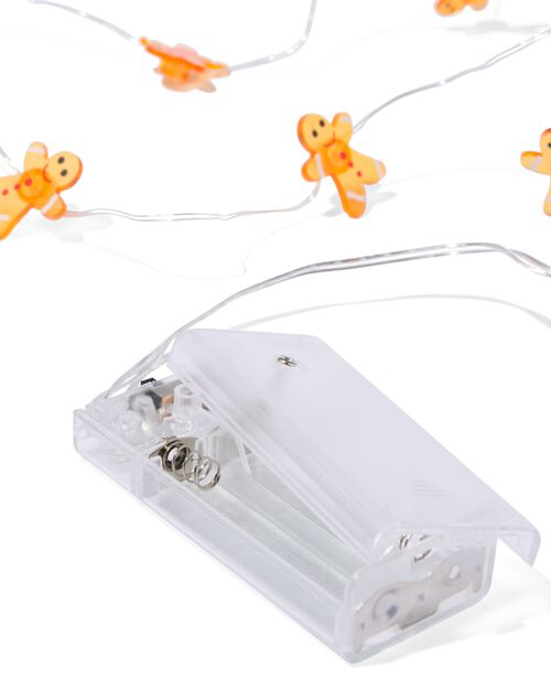 guirlande lumineuse bonhomme pain d'épice 1.8 m