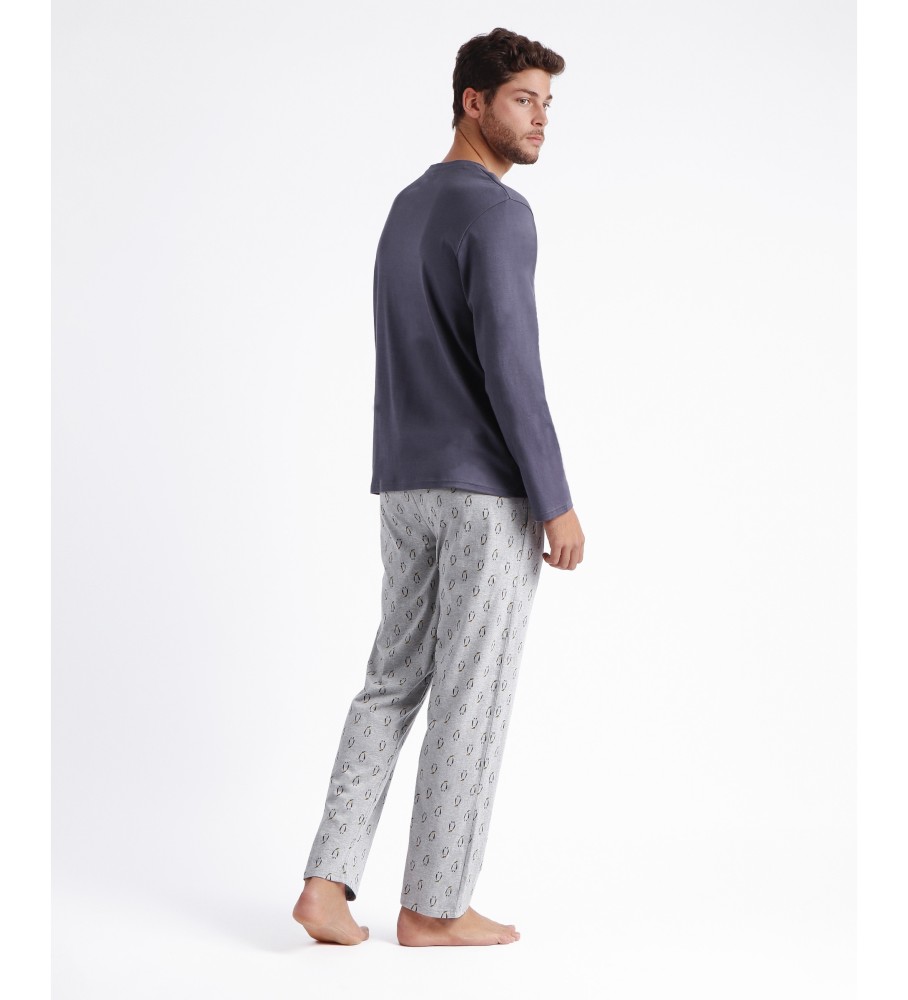 Pijama de manga comprida Admas Navy Ice Explorer