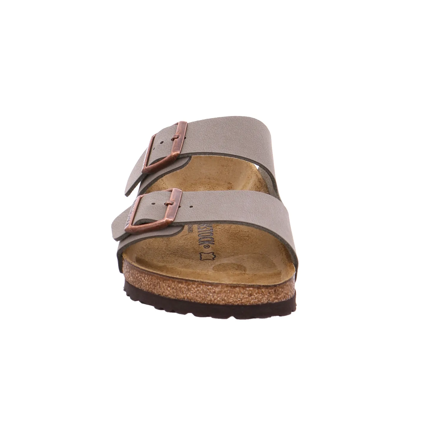 BIRKENSTOCK Bio-Mûles Grau Lederimitat