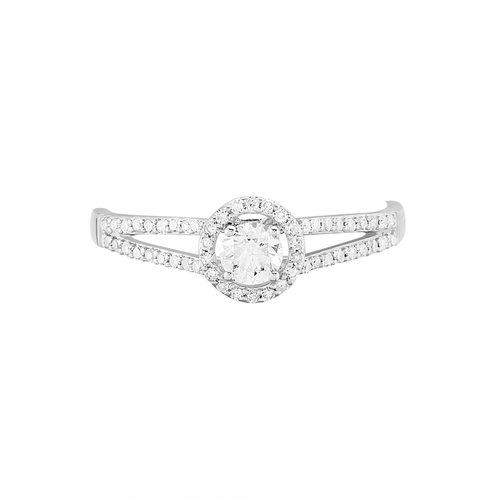 Bague Solitaire Karen Or Blanc Diamant