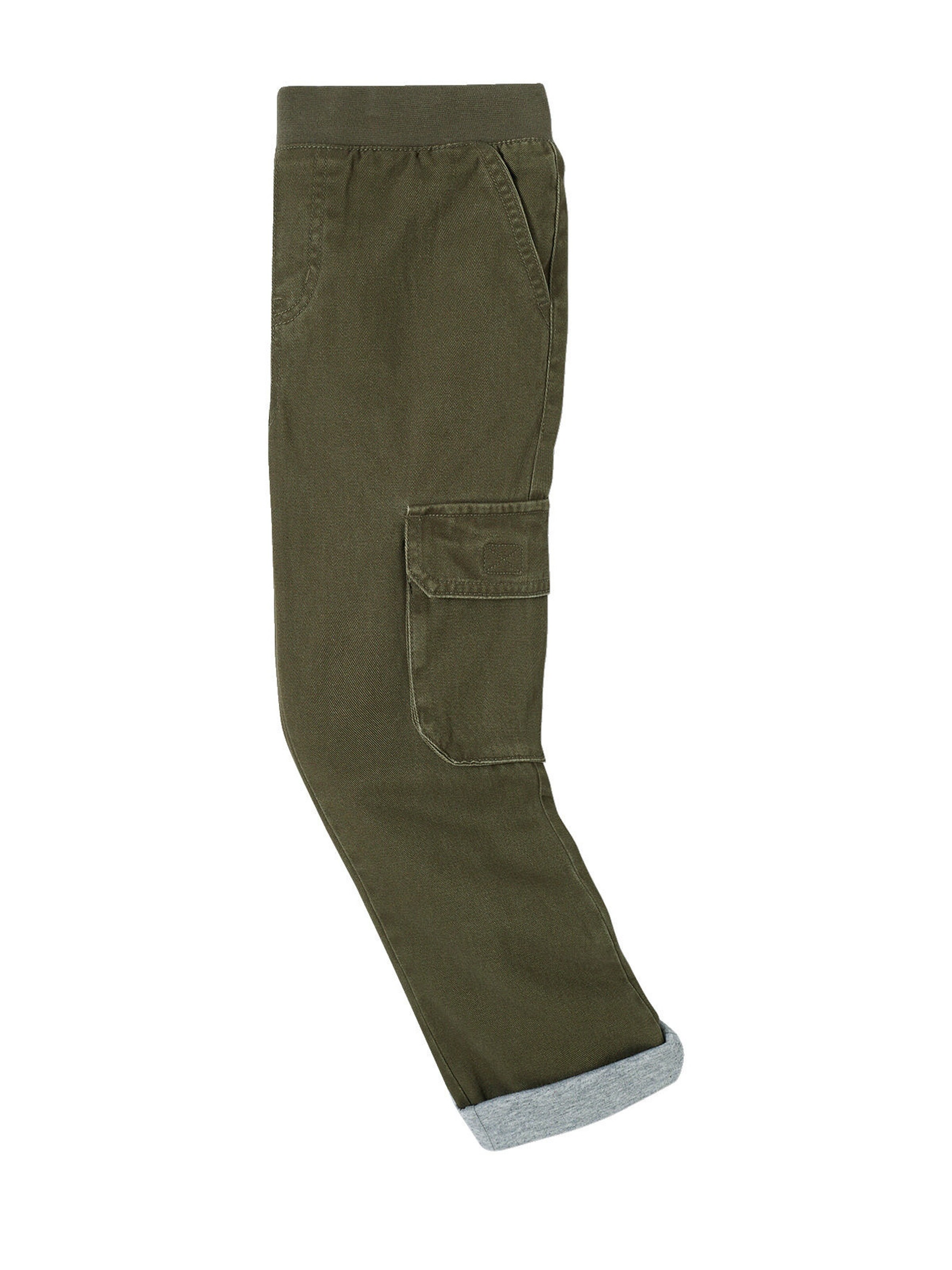 Vertbaudet Jungen Thermo-Cargohose mit Dehnbund, Bundweite verstellbar khaki