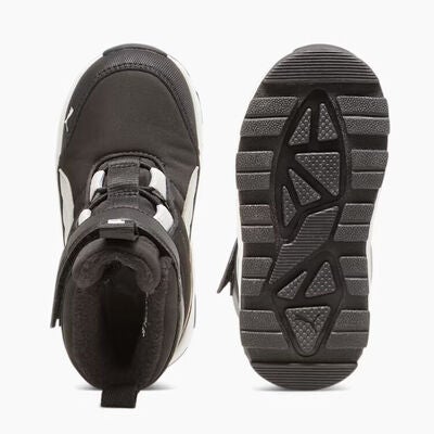 Puma Evolve Puretex AC Inf Vintersko, Black/Ash Grey/White