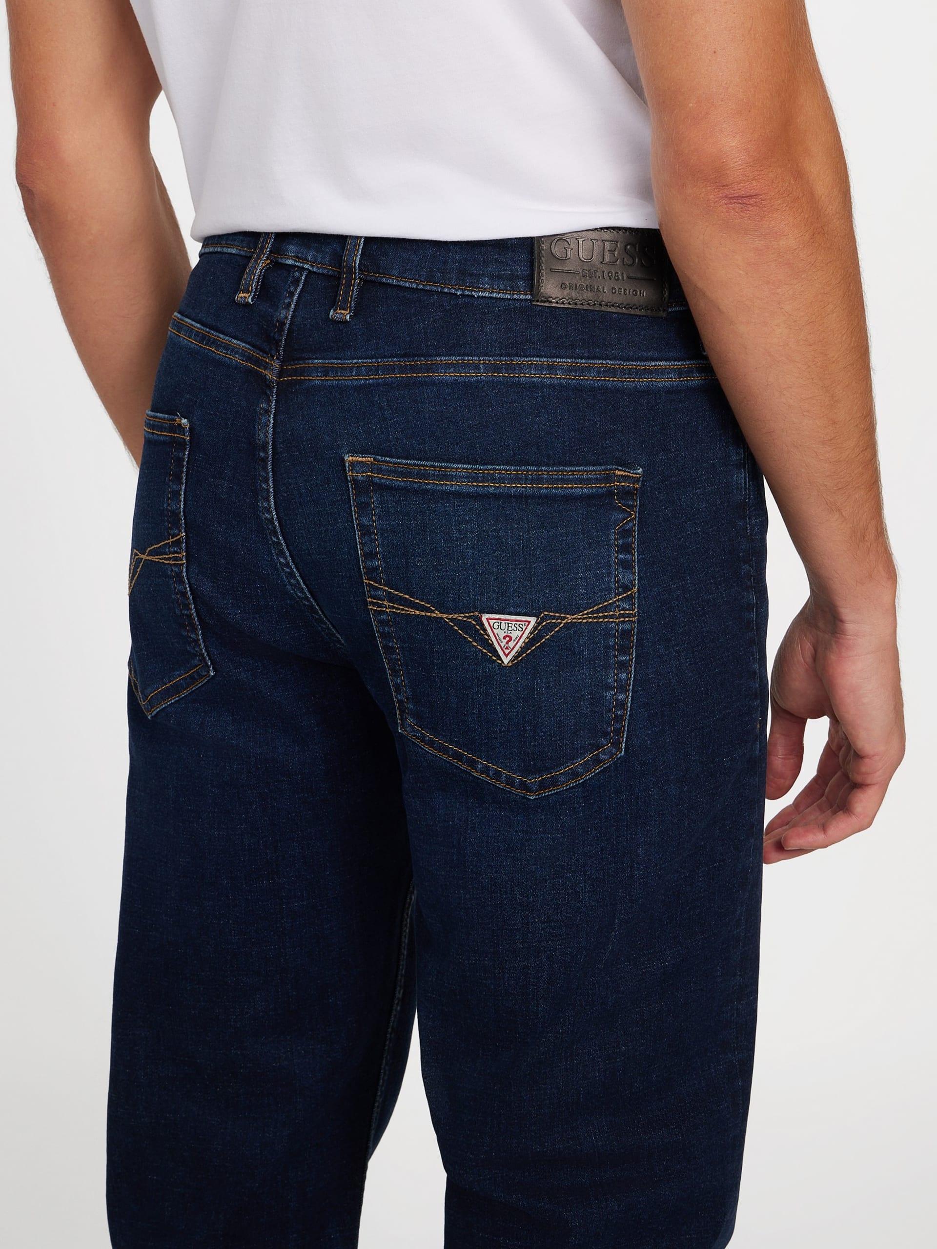 Calça jeans reta Eco Mason de corte regular