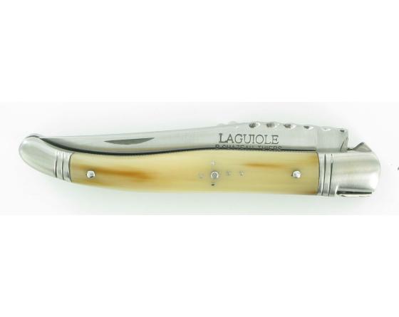 Laguiole Corne Carbone Couteau de poche Laguiole par Chazeau Honoré