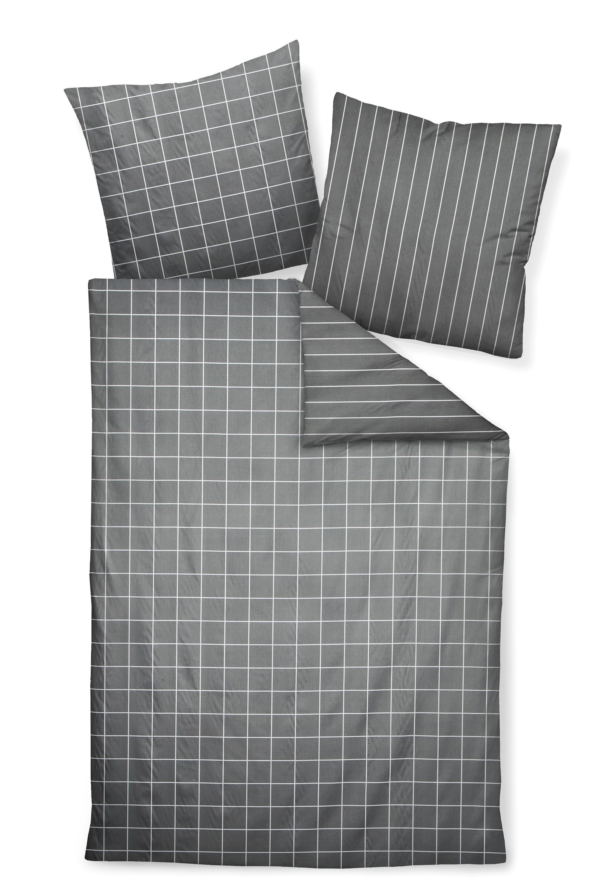 Bettwäsche Mako-Satin 135x200 cm, mit 1 Kissen