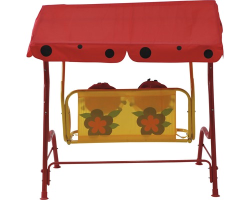 Kinderschommel Hollywood Siena Garden 77 x 117 x 107 cm Textielstof 2-zits rood