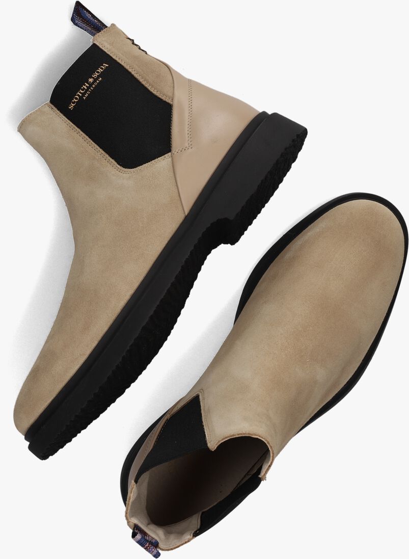 SCOTCH & SODA beige scotch & soda chelsea boots gallivant boot