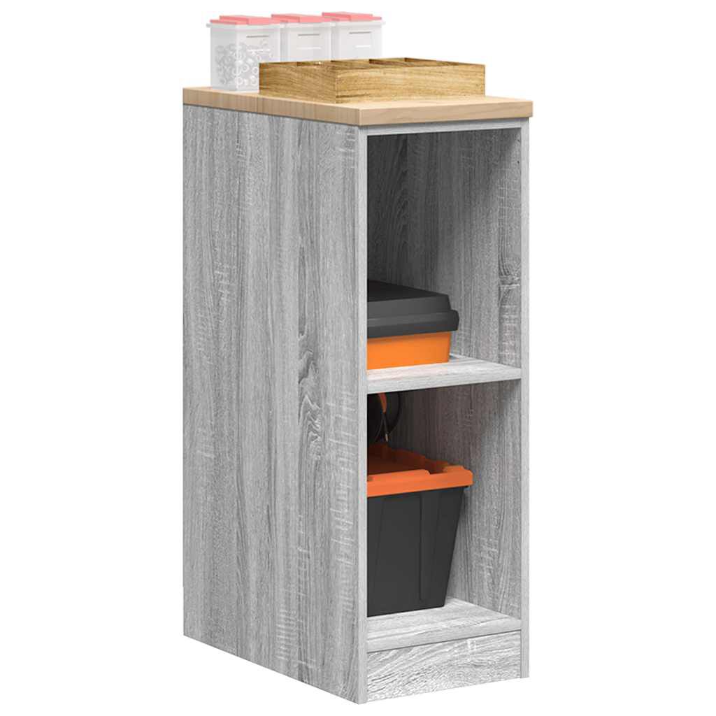 vidaXL Garage Opbergkast Sonoma Grijs 30x51x85 cm