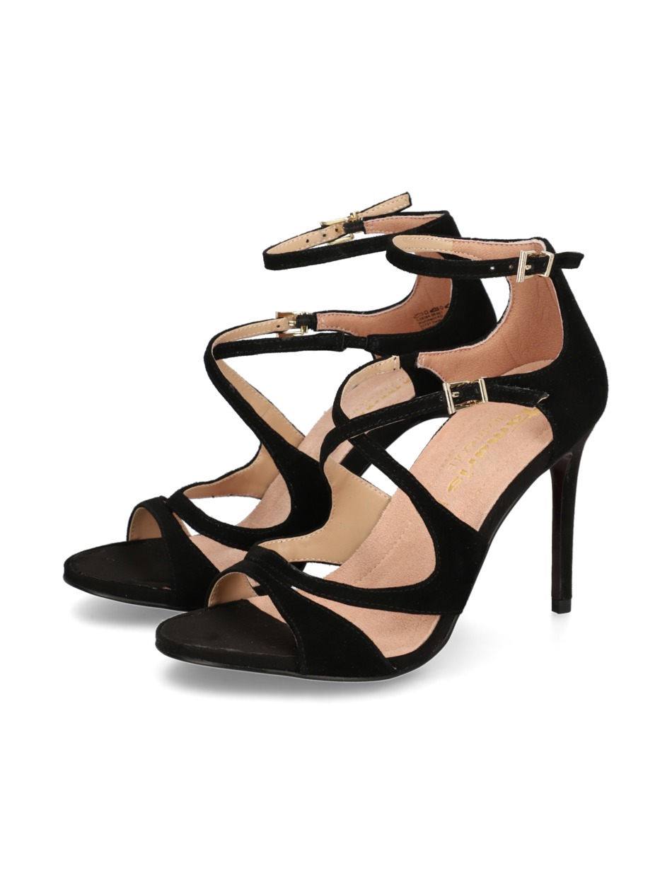 Veloursleder Sandale