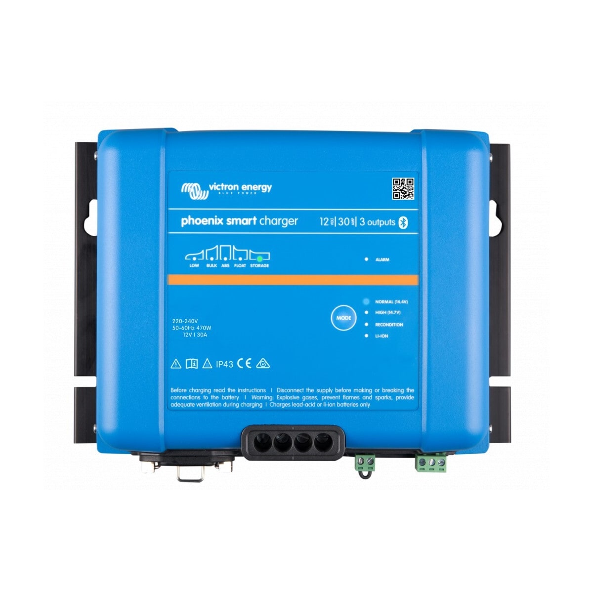 VICTRON Phoenix Smart IP43 Batterilader 12V 30A 3-kanaler
