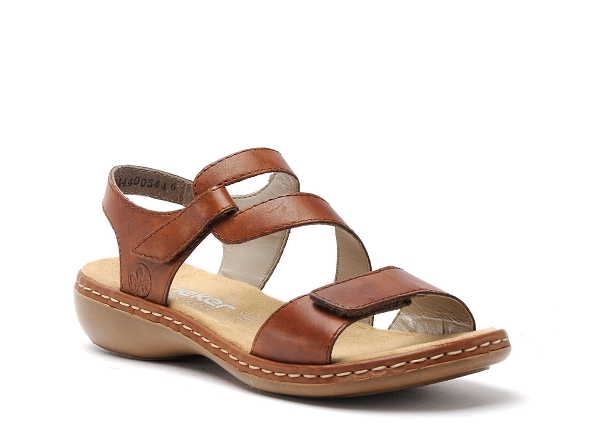 Rieker nu pieds plats femme 659c7 marron