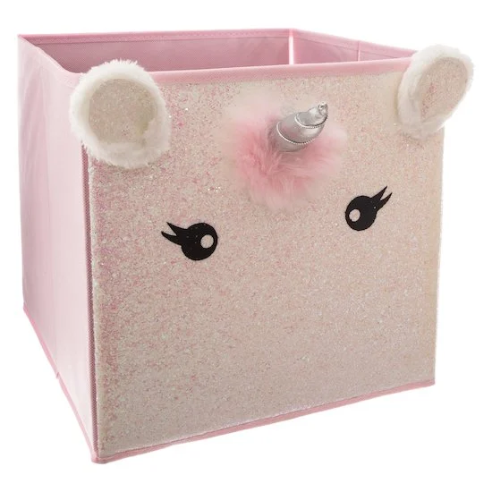 Bac de rangement licorne   Rose        de               Atmosphera