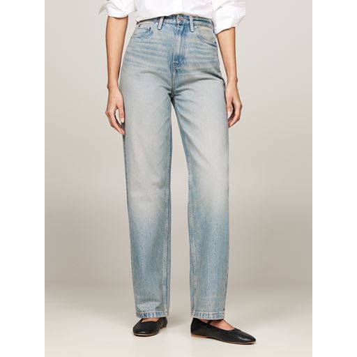Tommy Hilfiger Relaxed Straight Højtaljede Jeans, Joy, W32/L32