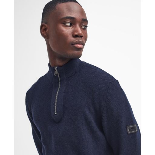 Barbour International Crawley Funnel Neck Sweater, Navy, XXL