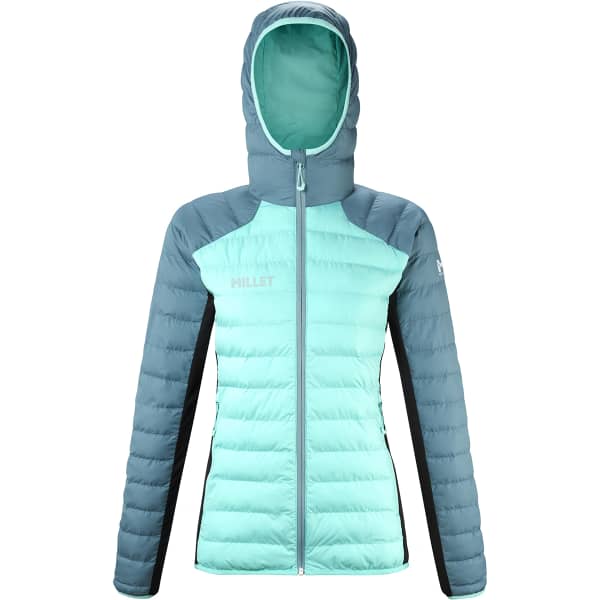 Doudoune randonnée MILLET FITZ ROY WARM HOODIE ARUBA/HYDRO