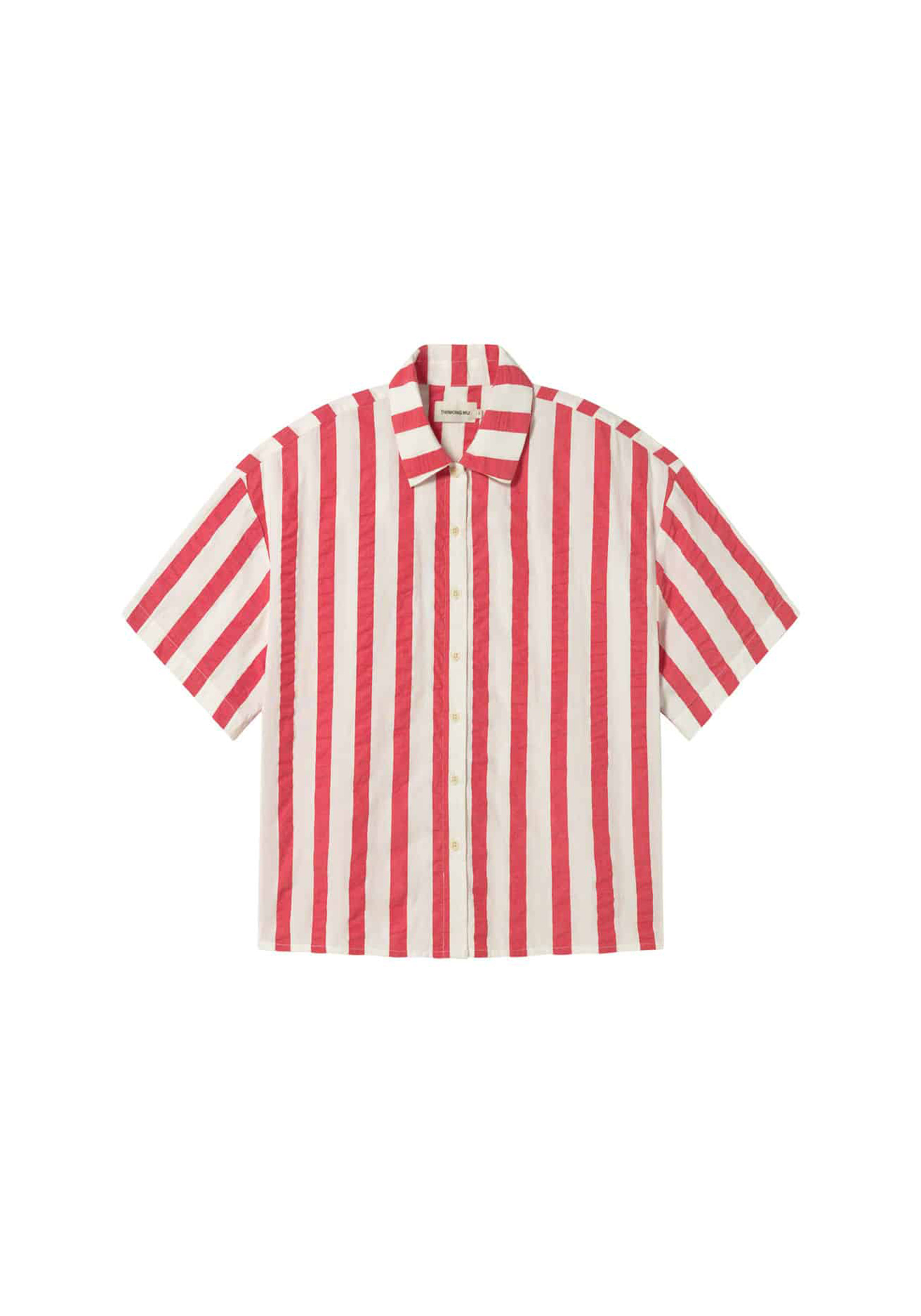 Thinking Mu Bluse Anna Maxi Stripes Red