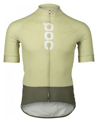 Maillot Manches Courtes Poc Essential Road Logo Vert