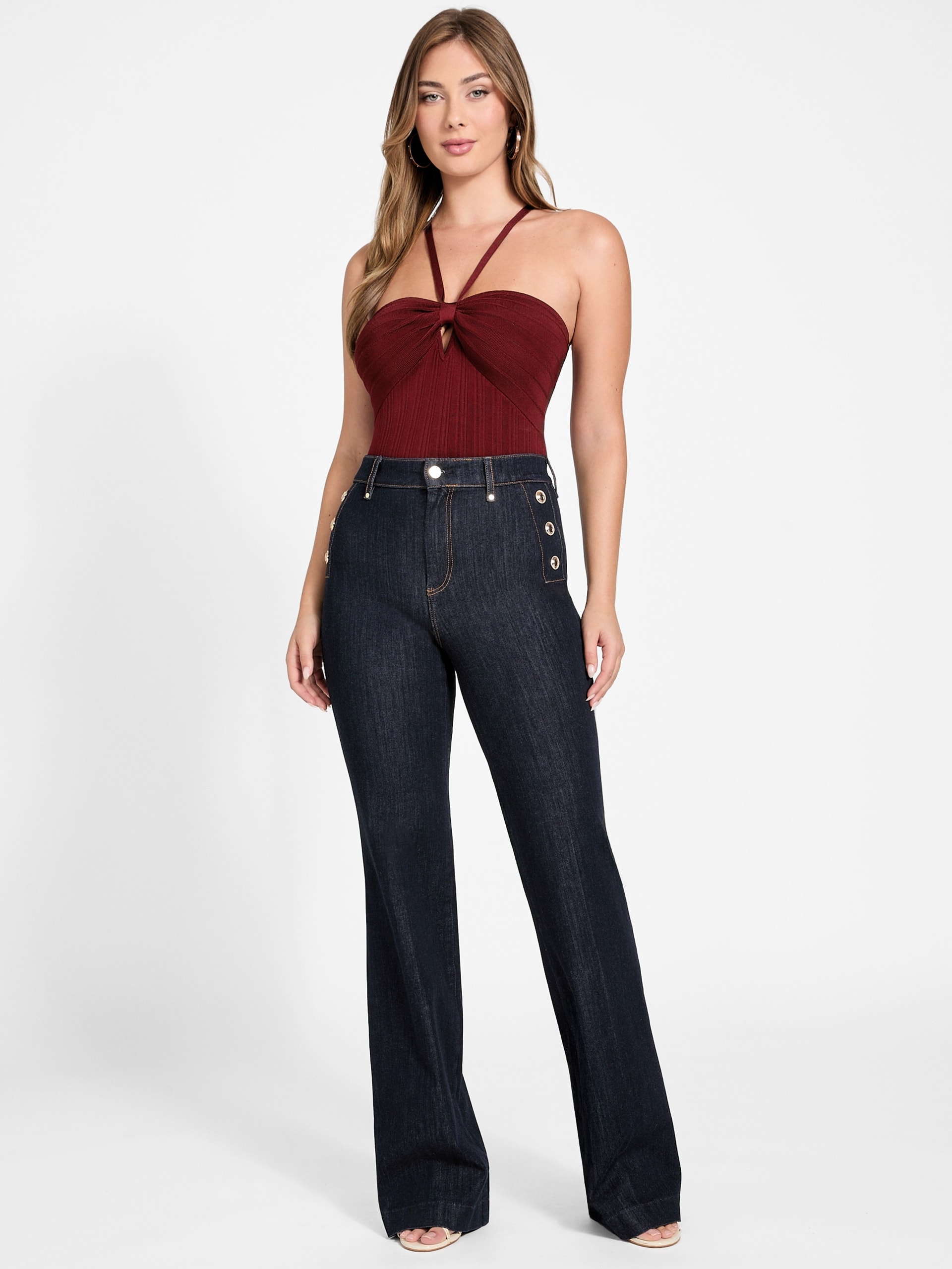 Top Sofie Ribbed Mirage