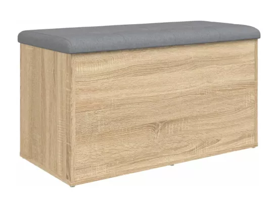 Banc de rangement chêne sonoma 82x42x45 cm bois d'ingénierie