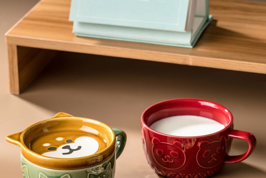 Koringa - Dierlijke keramische drinkbeker / lepel / set (verschillende ontwerpen)