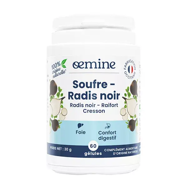 Oemine Sulphur Black Radish 60 cápsulas