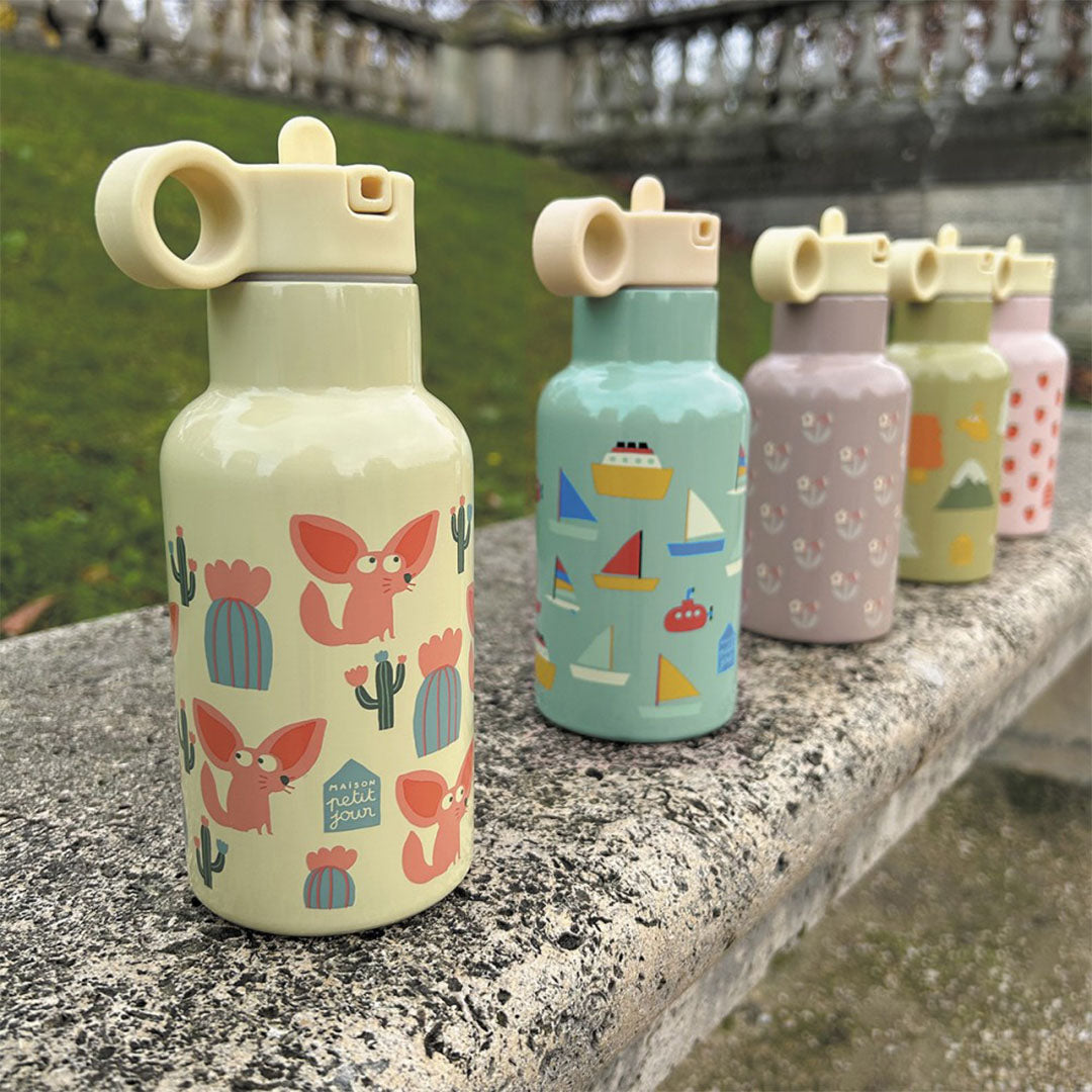 Maison petit jour rvs drinkfles bloemetjes - 350 ml