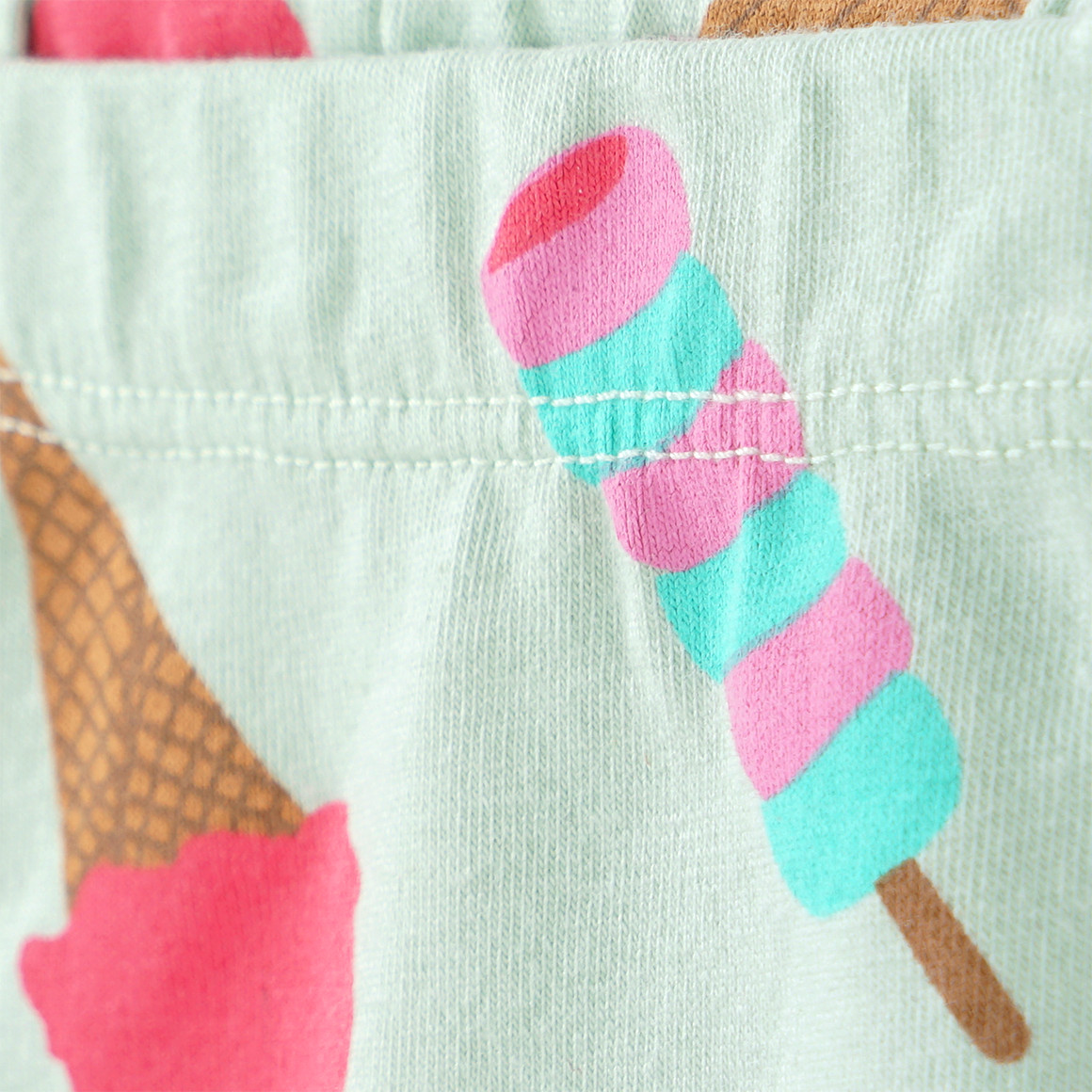 Topomini Baby T-Shirt und Radler im Set hellgrün / bunt