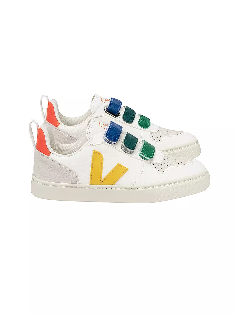 VEJA Kinder Sneaker V-10 weiss