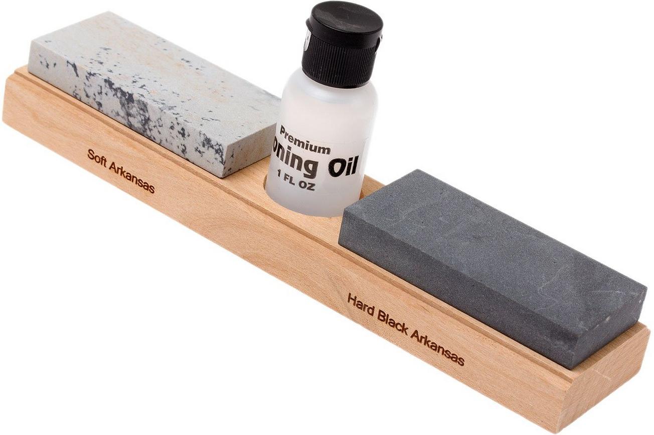 Skerper Arkansas Sportsman 2 Stone honing set NAHK02, Soft/Hard Black Arkansas