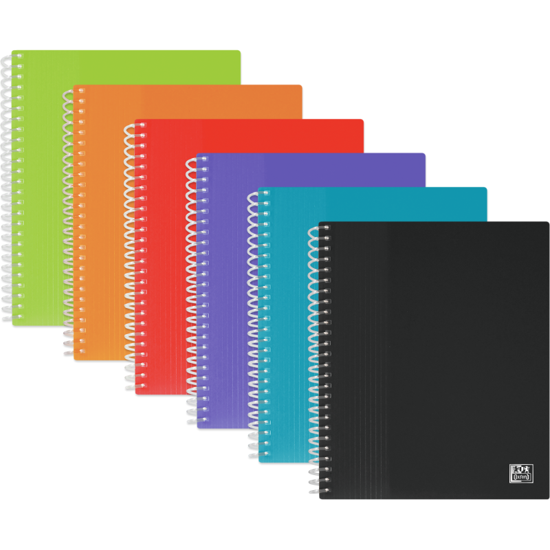 Protege-Docs Spiral Oxford School Life A5 40 Poch PP Translucide/Opaque Assorti Pav