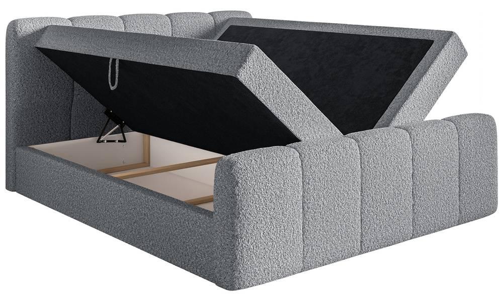 NADUVI Collection Boxspring Chloe 180x200 bouclé met opbergruimte