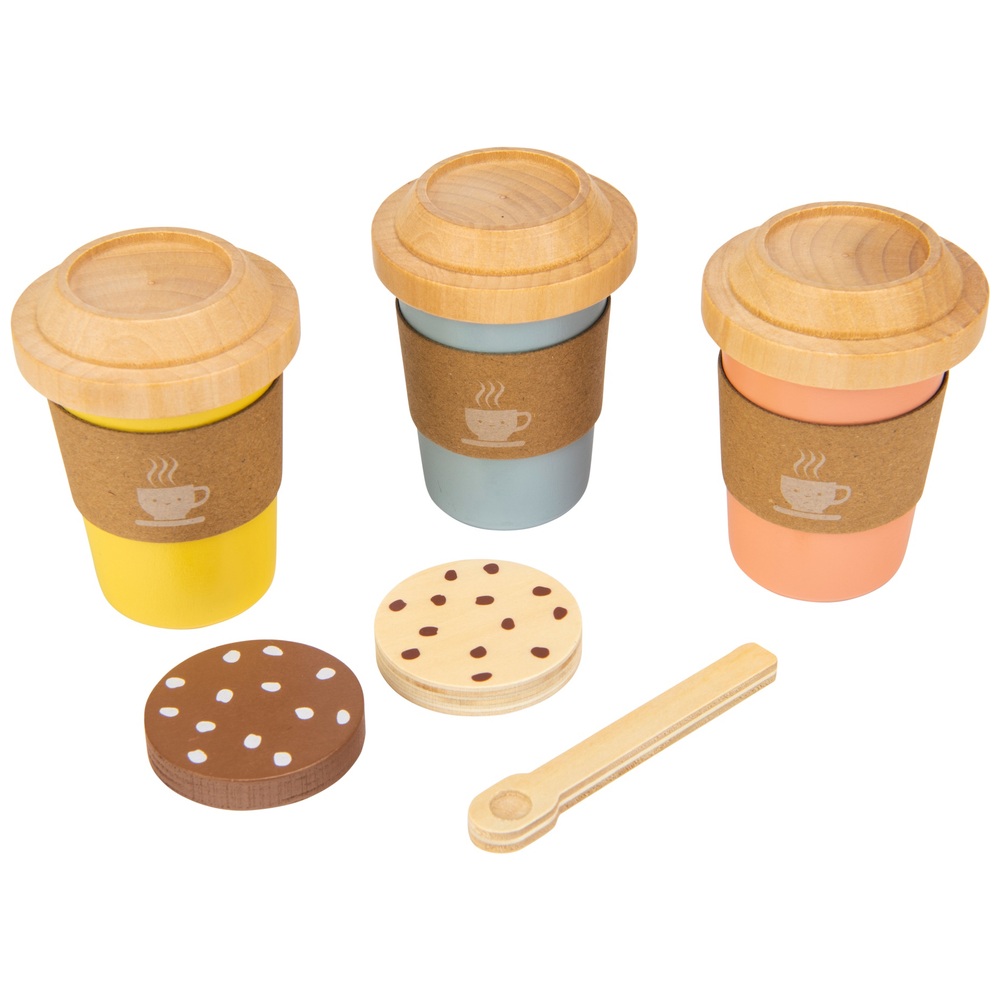 Küchenecke Holz-Heiße-Schokolade-Set