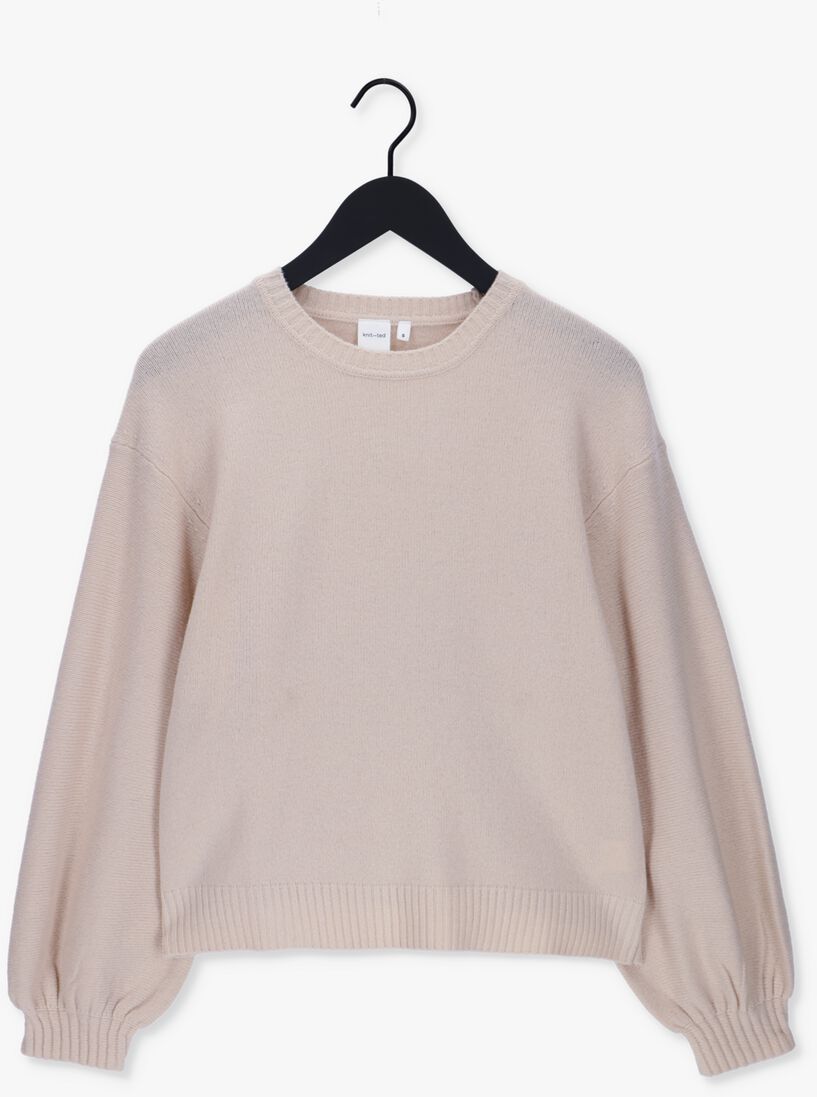 KNIT-TED zand knit-ted trui babs pullover