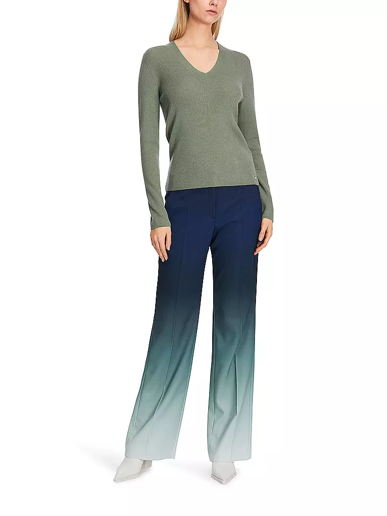 MARC CAIN Pullover grün