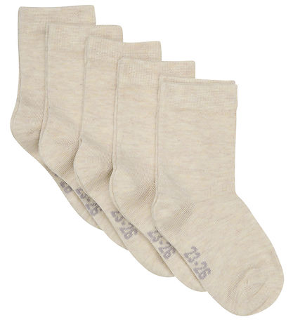 Minymo Strømper - 5-pak - Sand Melange