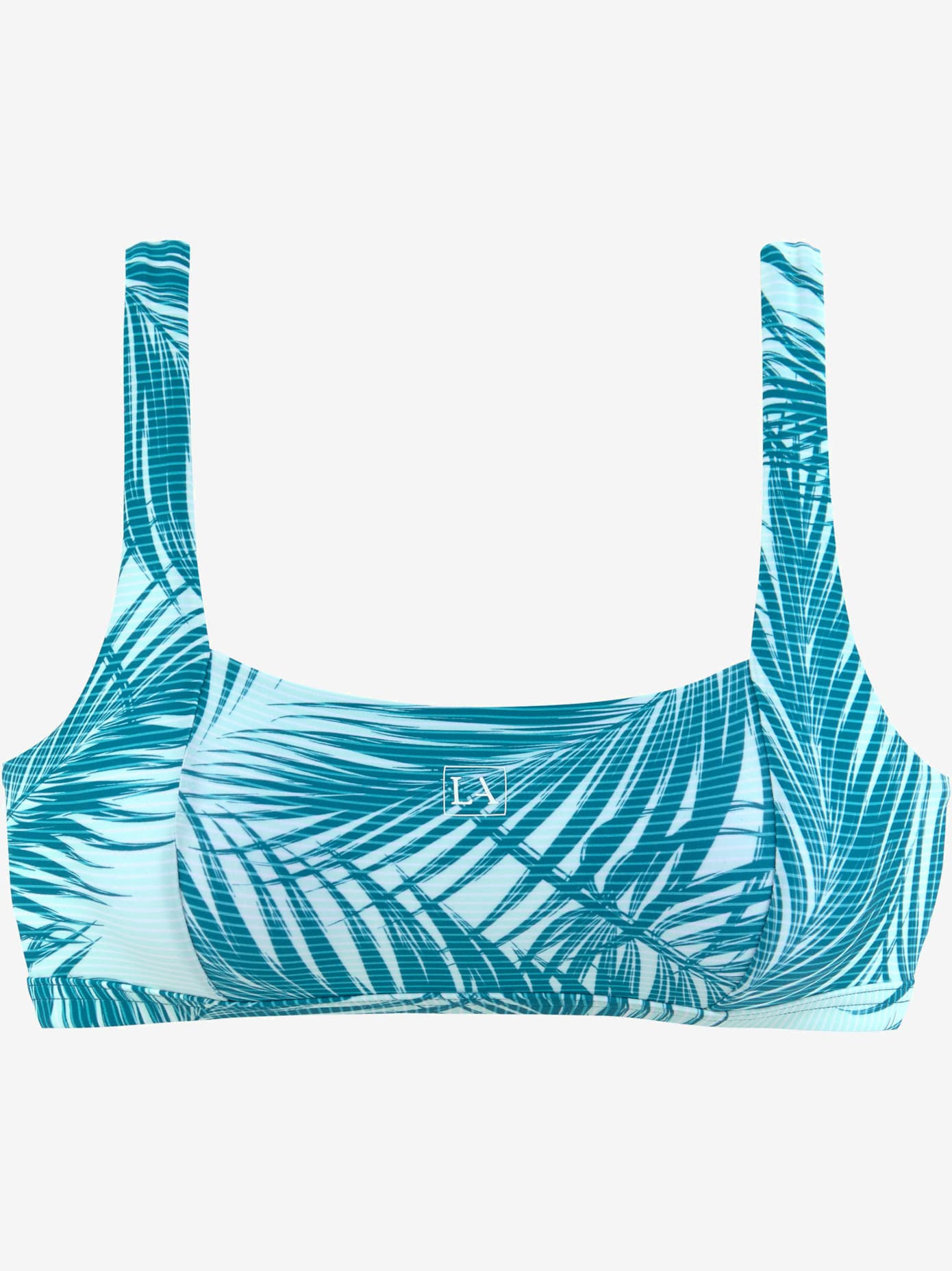 Haut de bikini bustier imprimé palmiers tendance