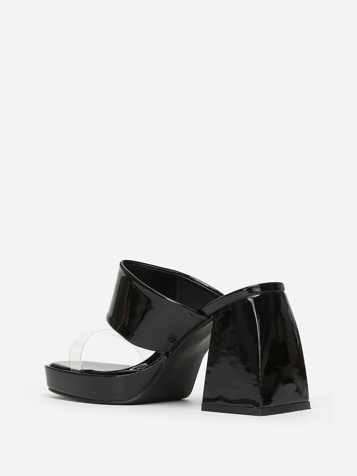 Mules style babies vernies- Noir