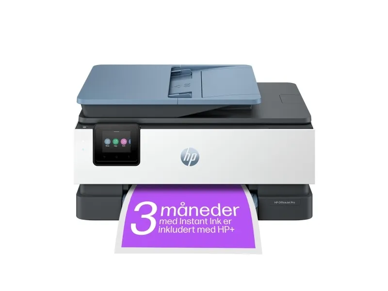 HP Officejet Pro 8125e All-in-One - Multifunktionsprinter - farve - blækprinter - Legal (216 x 356 mm) (original) - A4/Legal (medie) - op til 12 spm (kopiering) - op til 20 spm (udskriver) - 225 ark - USB 2.0, Wi-Fi(ac), LAN - mørk surf blå