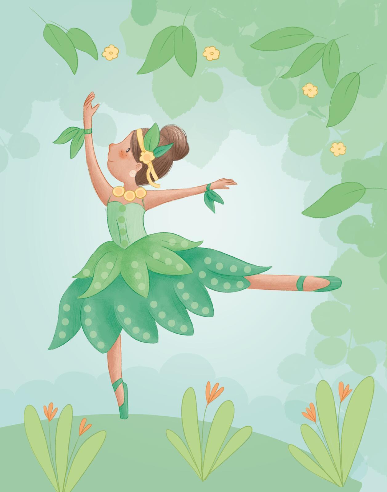 Diamantsticker Anziehpuppen - Ballett