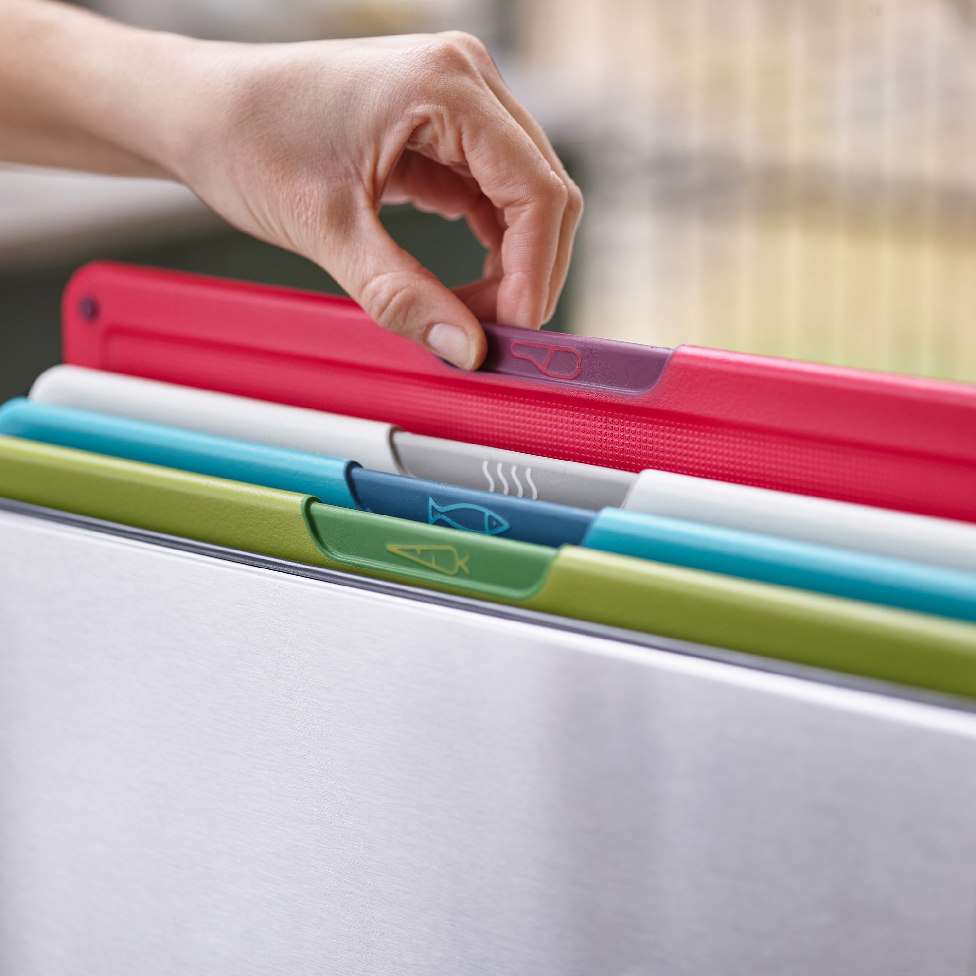 Joseph Joseph Folio Snijplanken - Set van 4 - Multicolor