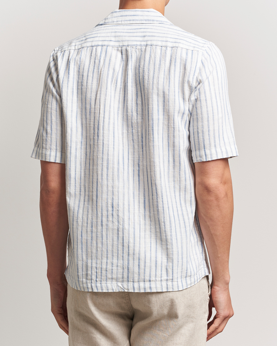 Samsøe Samsøe Oscar Striped Short Sleeve Shirt Clear Cream