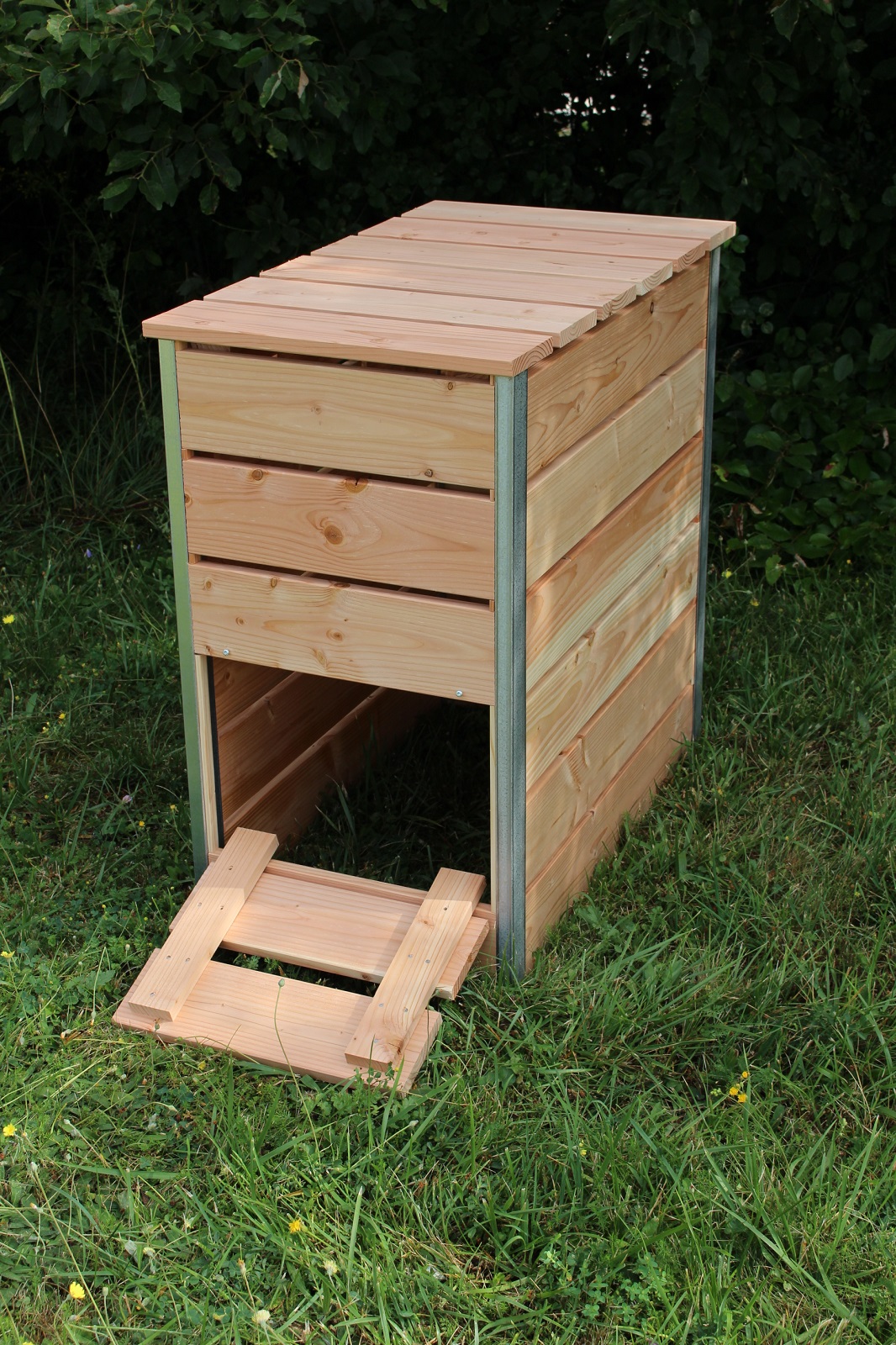 Composteur 246l steel l80xl45x82 cm, ep 19mm