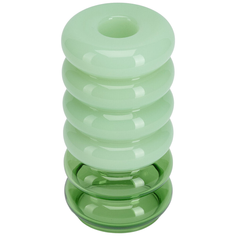 Design Letters  Bubble 2-in-1 vase & lysestage, grøn - H13,5 cm