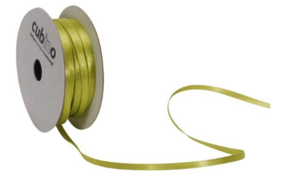 Satinband 3 mm x 8 m, GrünBand für Geschenke